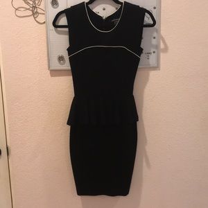 French connection mini peplum dress